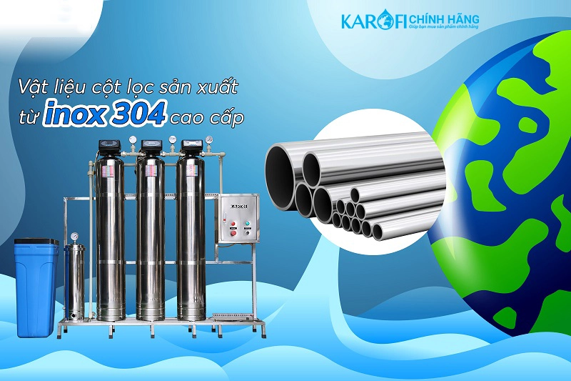 Máy lọc nước đầu nguồn Karofi KTF-333I - Cột Inox