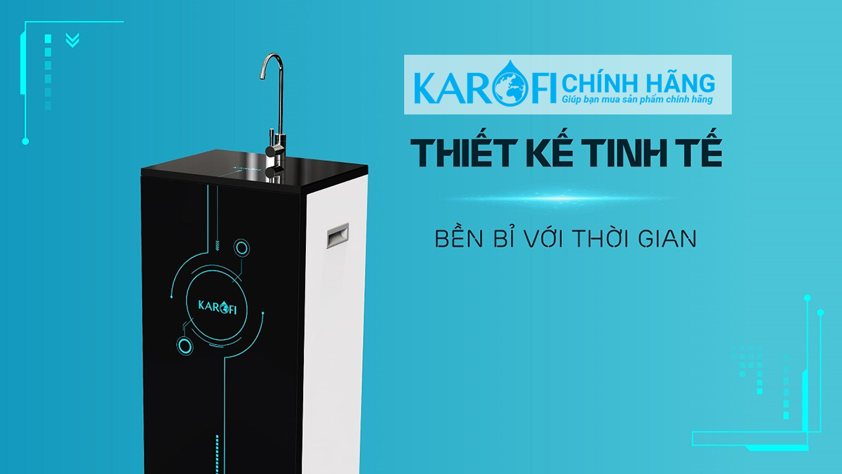 Máy lọc nước hydrogen ion kiềm Karofi ERO100V  + HYDRO-iON KIỀM- 11 lõi