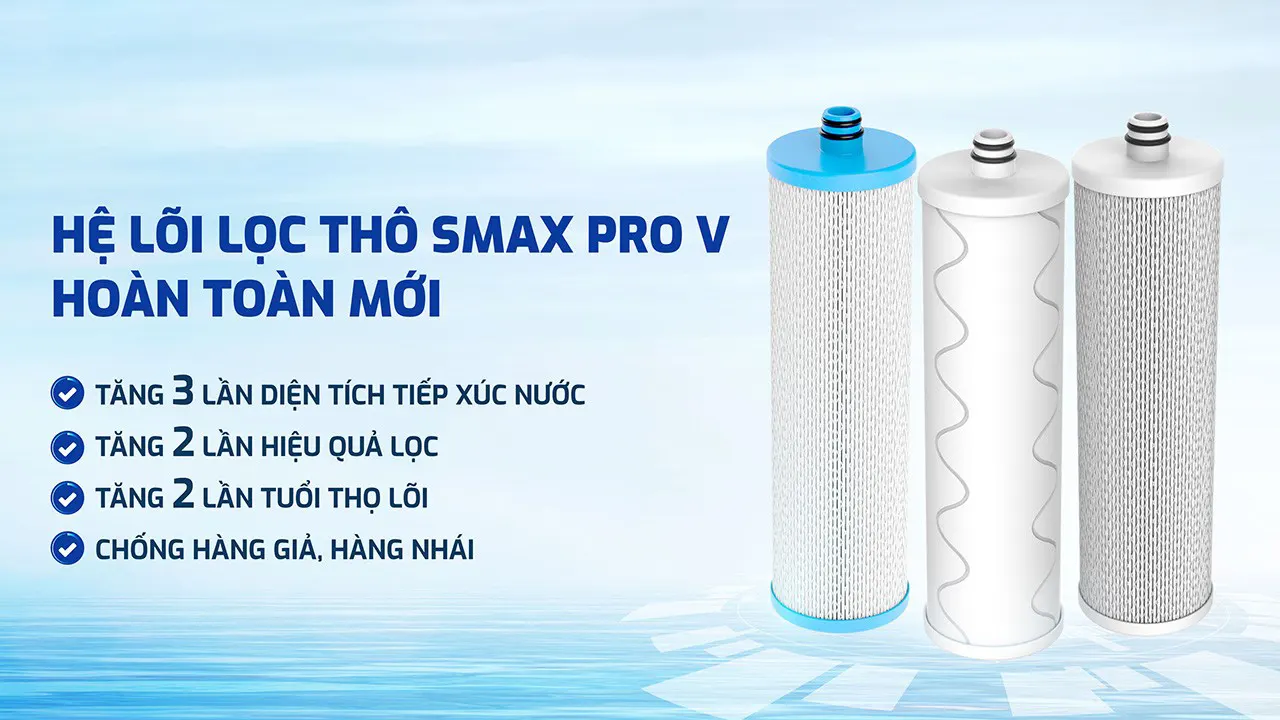 Máy lọc nước hydrogen ion kiềm Karofi KAQ-U03 PRO + HYDRO-iON KIỀM - 11 lõi