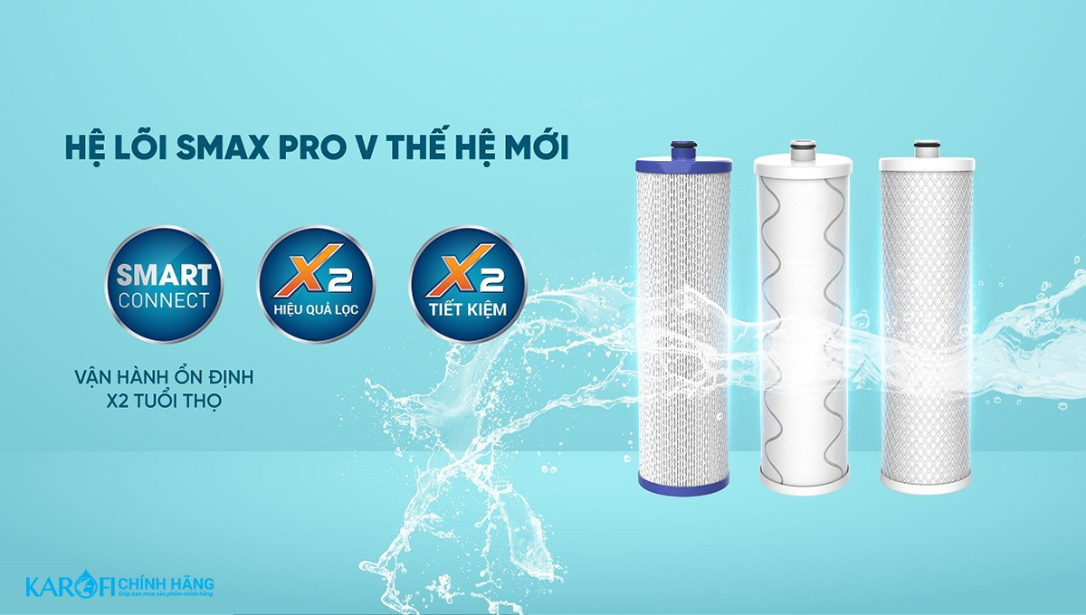 Máy lọc nước Karofi KAQ-D36 + HYDRO-iON KIỀM - 11 Lõi ion Kiềm