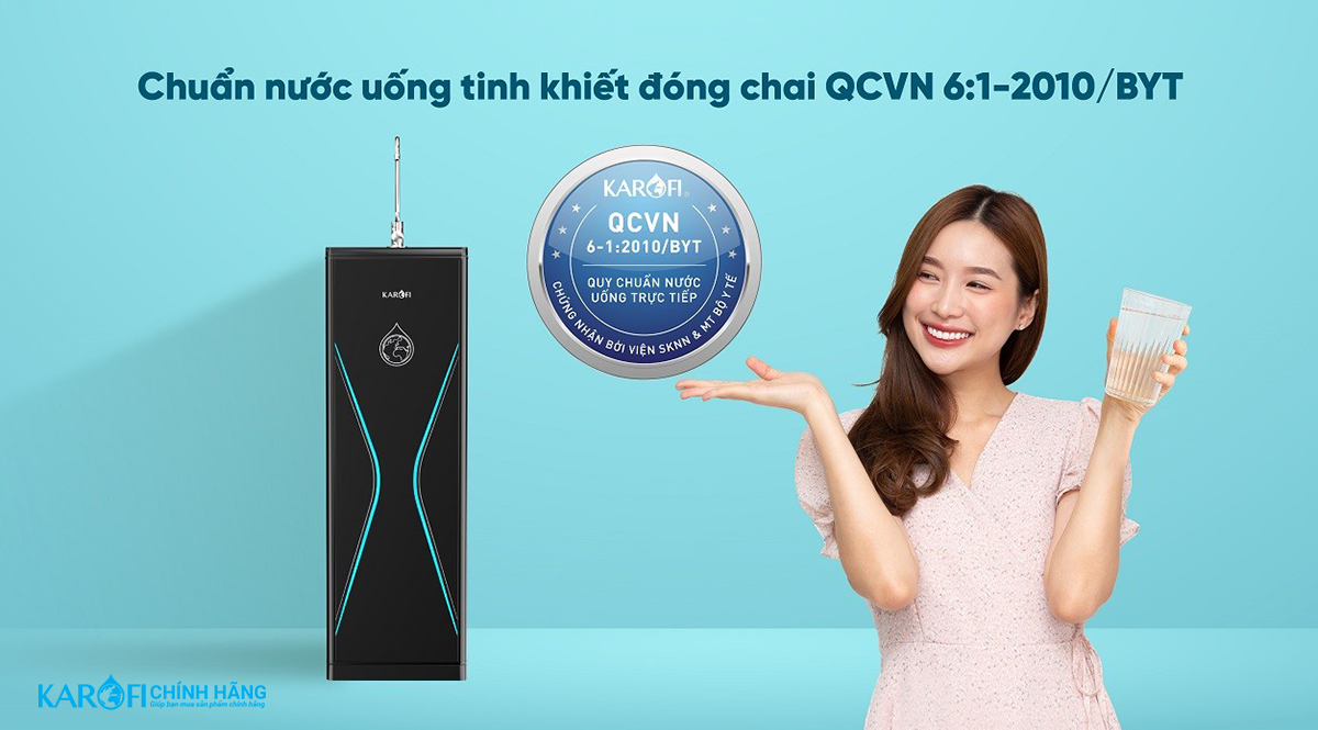 Máy lọc nước Karofi KAQ-D36 + HYDRO-iON KIỀM - 11 Lõi ion Kiềm