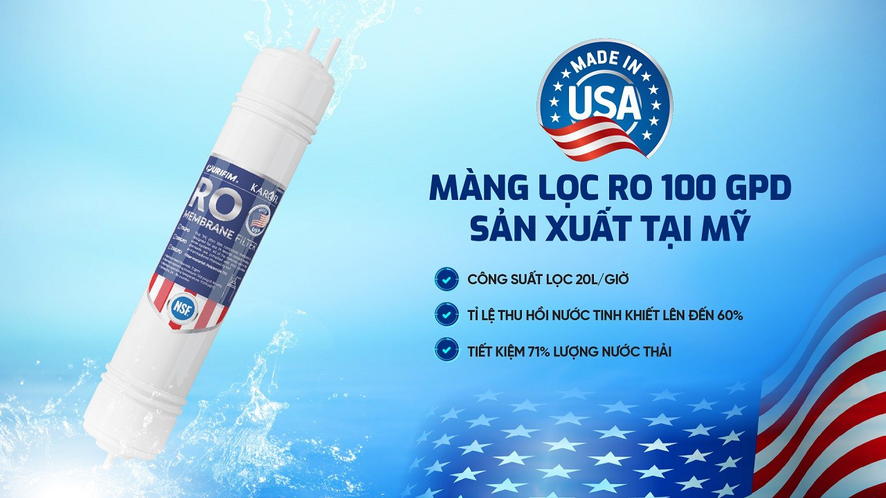 Máy lọc nước hydrogen ion kiềm Karofi KAQ-U05 Pro + HYDRO-iON KIỀM- 11 Lõi