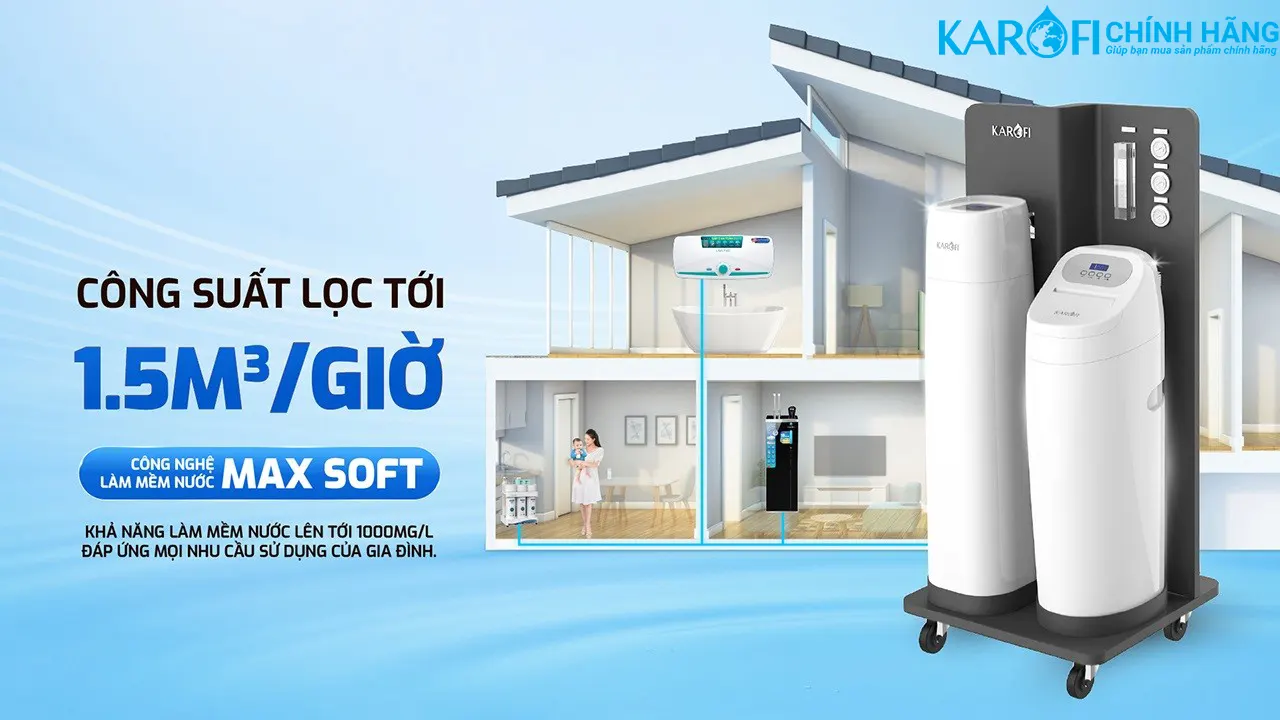 Máy lọc tổng biệt thự cao cấp Karofi WHF-E666 - Bản Standard
