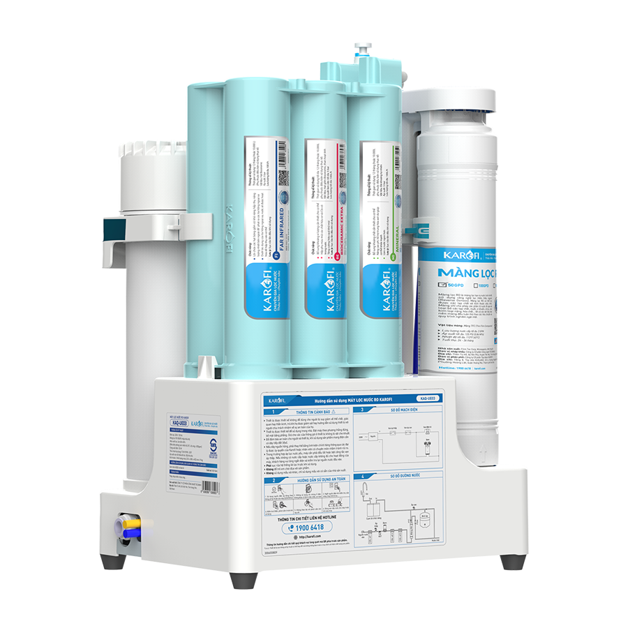 Máy lọc nước Karofi KAQ-UE03 - 10 lõi lọc, mẫu mới 2026, hiệu suất cao