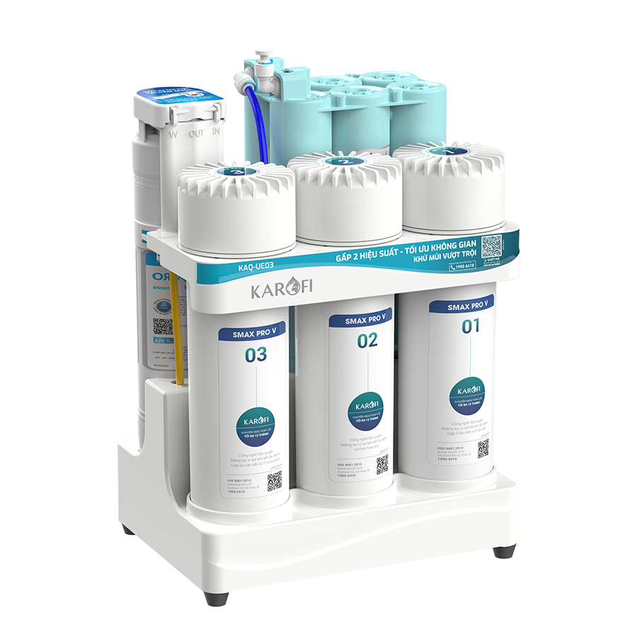 Máy lọc nước Karofi KAQ-UE03 - 10 lõi lọc, mẫu mới 2026, hiệu suất cao