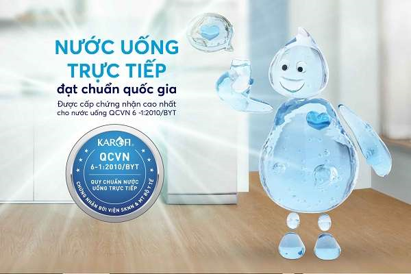 Máy lọc nước hydrogen ion kiềm Karofi S-S038 + HYDRO-iON KIỀM - 9 lõi