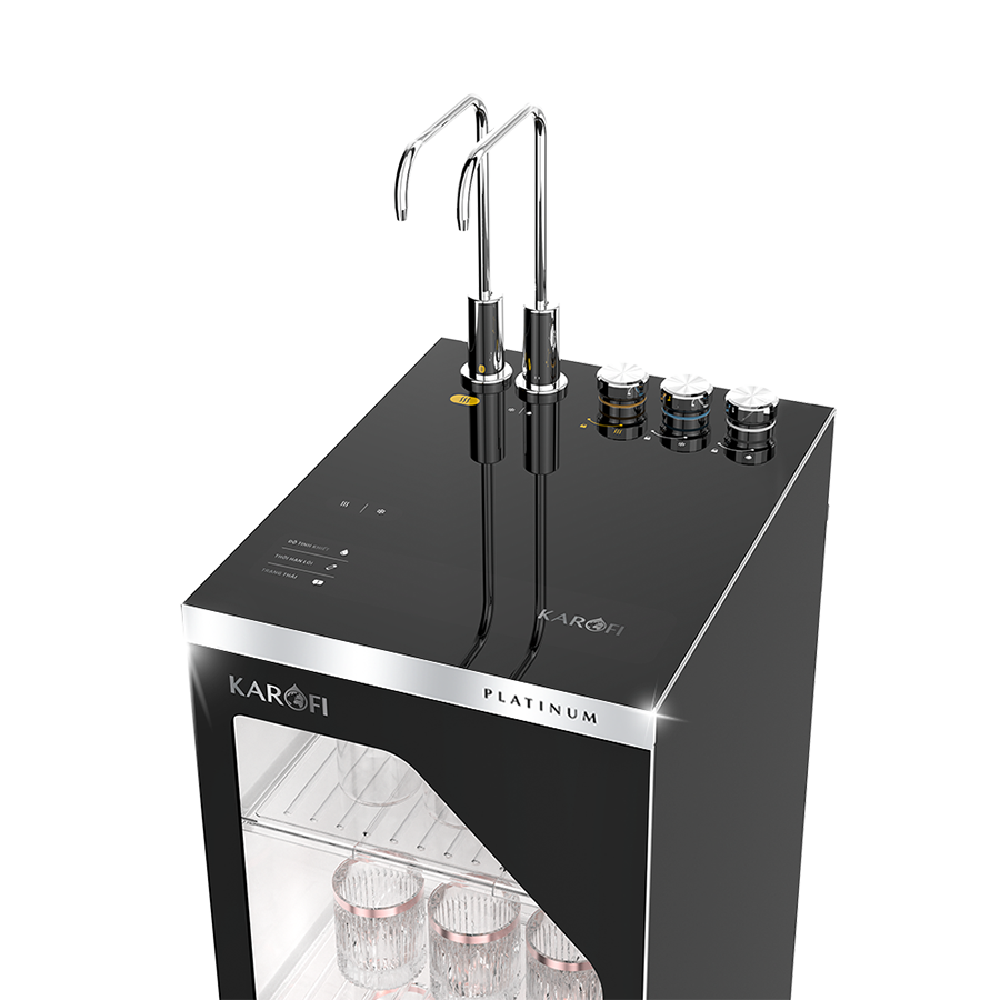 Máy lọc nước nóng lạnh Karofi Platinum S66 - Hệ thống 12 lõi cao cấp, tiết kiệm điện