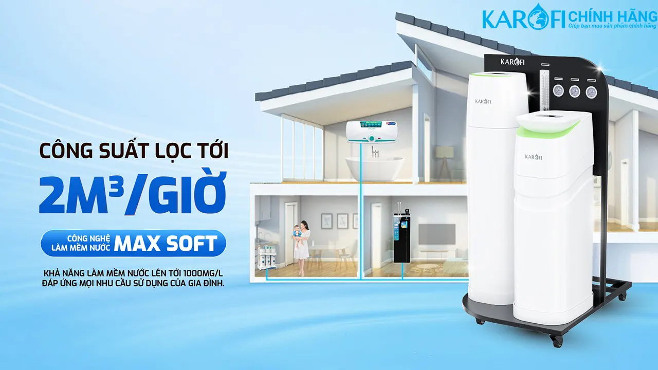 Máy lọc nước tổng đầu nguồn Karofi KTF-888