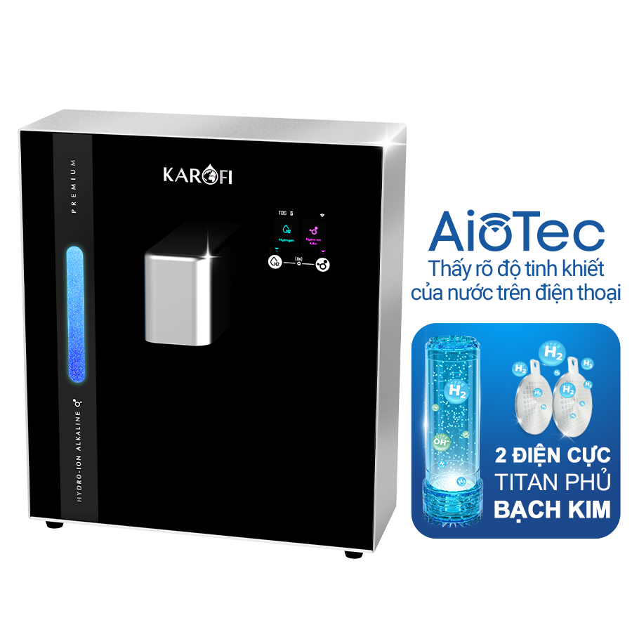 Máy kiềm Hydro-ion Karofi KAE-S16 - Mẫu 2025, Công nghệ tạo nước sạch