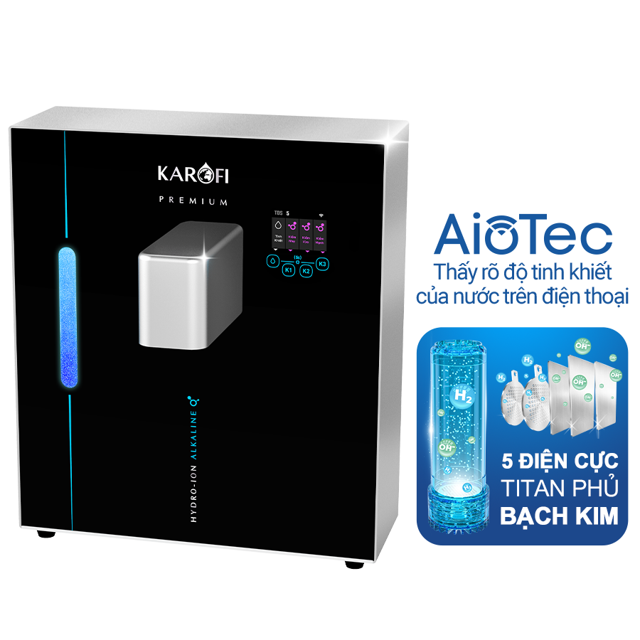 Máy lọc nước kiềm Hydro-ion Karofi KAE-S18 Mẫu 2025 Chất lượng cao
