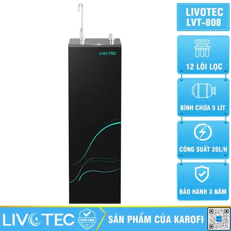 Máy lọc nước Livotec 808 - 12 Lõi lọc nước, Mẫu Mới 2026