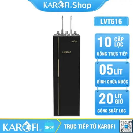 Máy lọc nước nóng lạnh Karofi Livotec 616 - Mẫu mới 2023