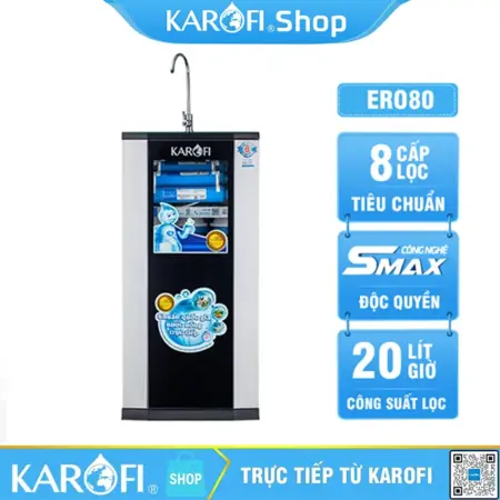 Máy lọc nước Karofi ERO80 8 lõi lọc