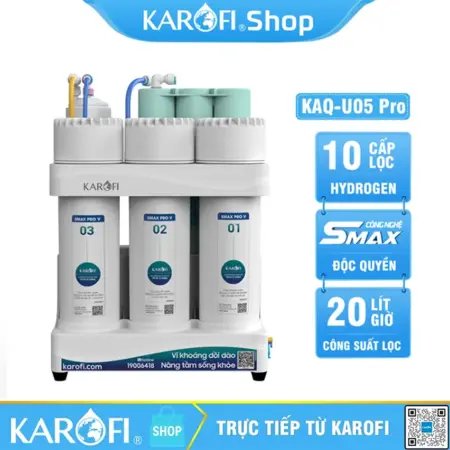 Máy lọc nước Karofi KAQ-U05 Pro - 10 Lõi lắp gầm