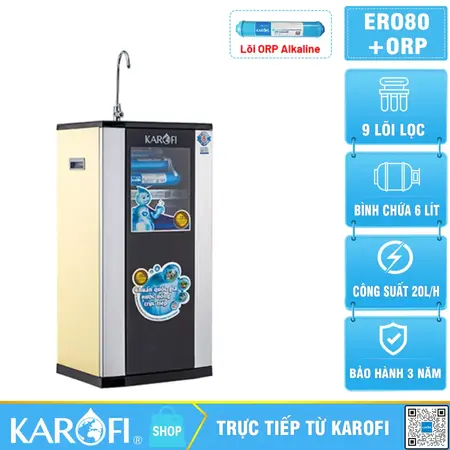 Máy lọc nước Karofi ERO80+ORP - 9 lõi lọc