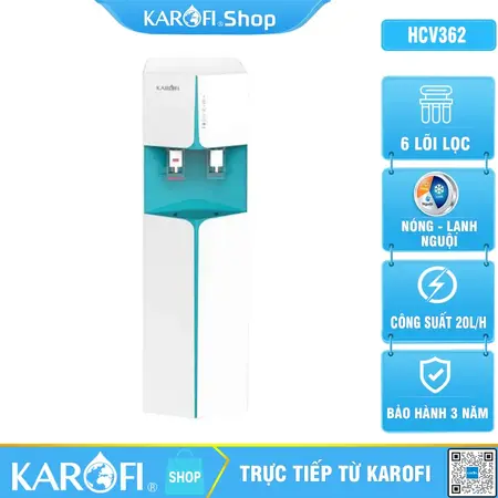 Máy lọc nước nóng lạnh Karofi HCV362