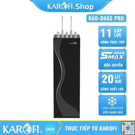 Máy lọc nước nóng lạnh Karofi KAD-D66S PRO - 11 Lõi, Lạnh Block