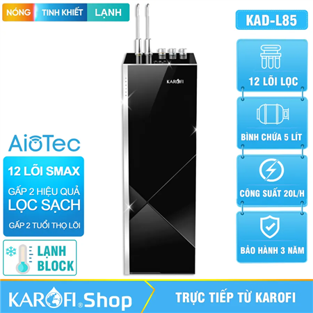 Máy lọc nước nóng lạnh Karofi KAD-L85 - 12 Lõi Mẫu Mới 2025