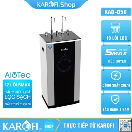 Máy lọc nước nóng lạnh Karofi KAD-D50