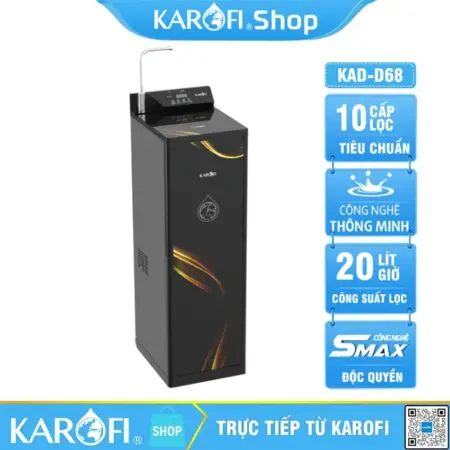 Máy lọc nước nóng lạnh Karofi KAD-D68