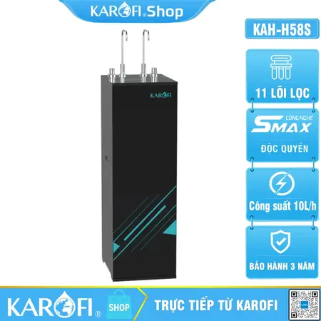 Máy lọc nước nóng nguội Karofi KAH-H58S-11 lõi lọc