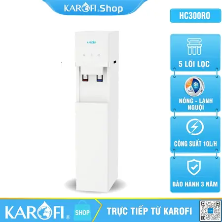 Máy lọc nước nóng lạnh Karofi HC300RO