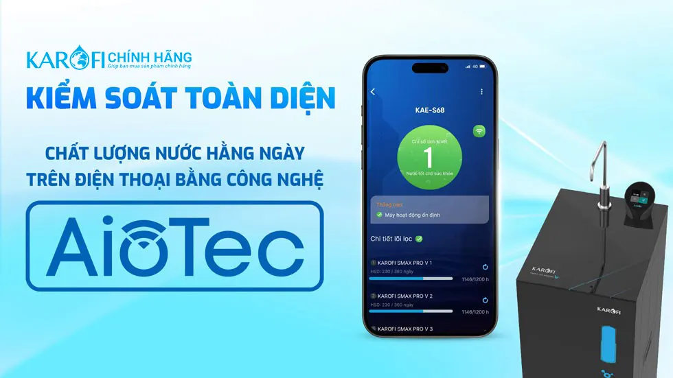 Máy lọc nước Hydro-ion kiềm Karofi KAE-S68