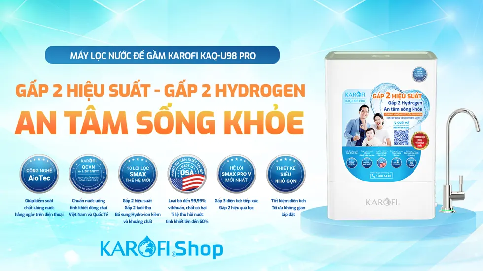 Máy lọc nước Karofi KAQ-U98 Pro