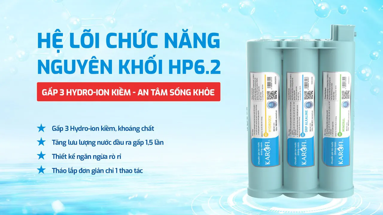 Gấp 3 hiệu suất Máy lọc nước Karofi KAD-L85