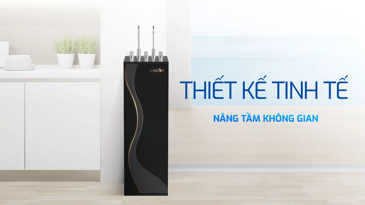 Máy lọc nước nóng lạnh Karofi KAD-D66S Pro thiết kế tinh tế