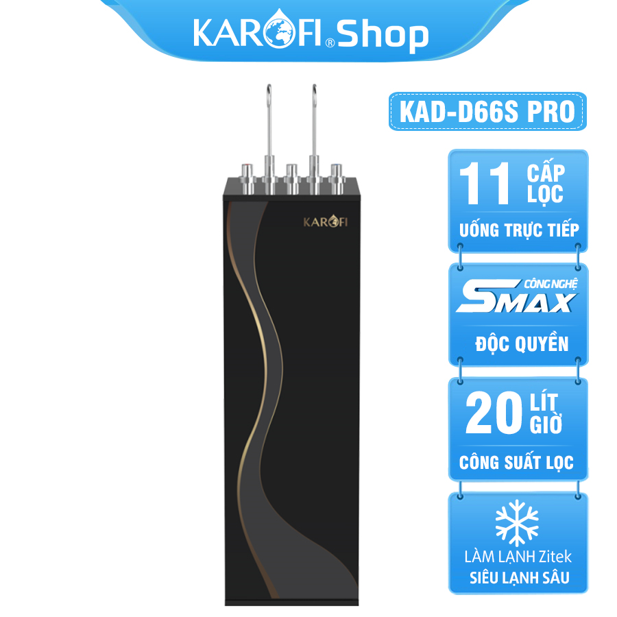 Máy lọc nước nóng lạnh Karofi KAD-D66S PRO - 11 Lõi, Lạnh Block