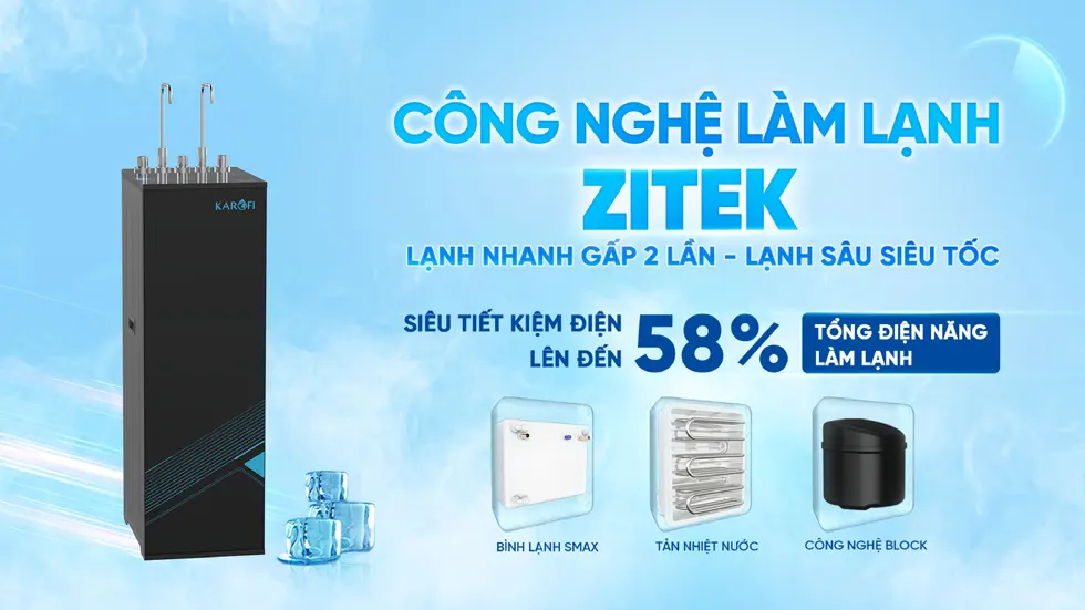 Máy lọc nước nóng lạnh Karofi KAD-L68