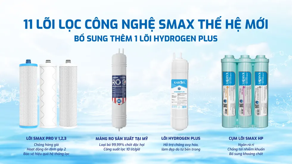 Máy lọc nước nóng lạnh Karofi KAD-L68