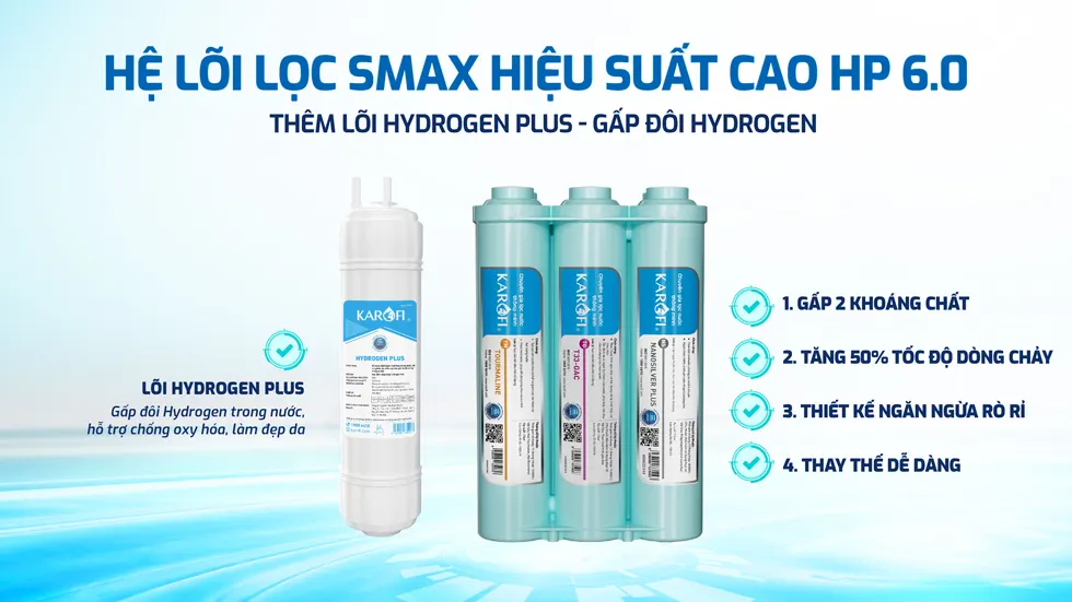 Máy lọc nước nóng lạnh Karofi KAD-L68