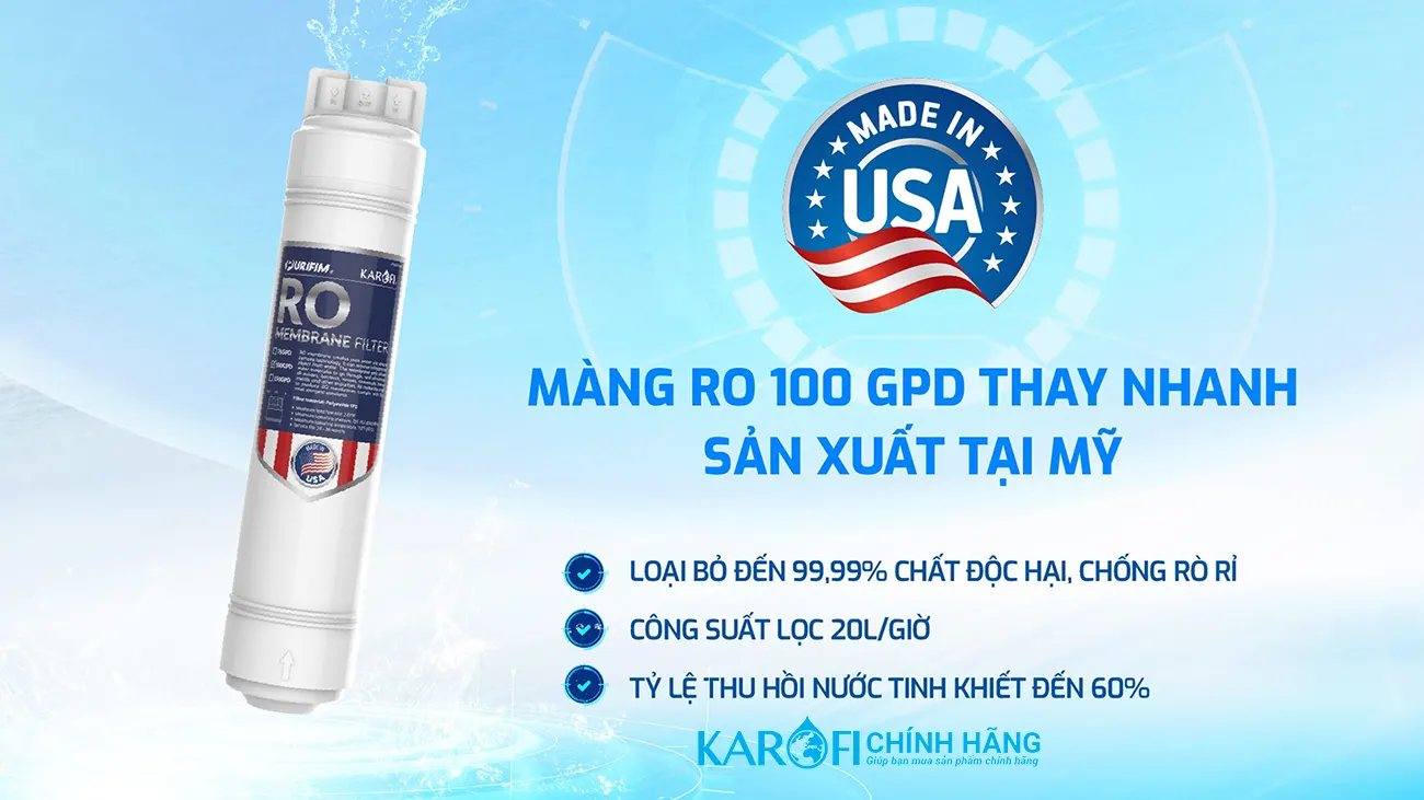 Máy lọc nước nóng lạnh Hydro-ion kiềm Karofi KAE-S88 PROMAX