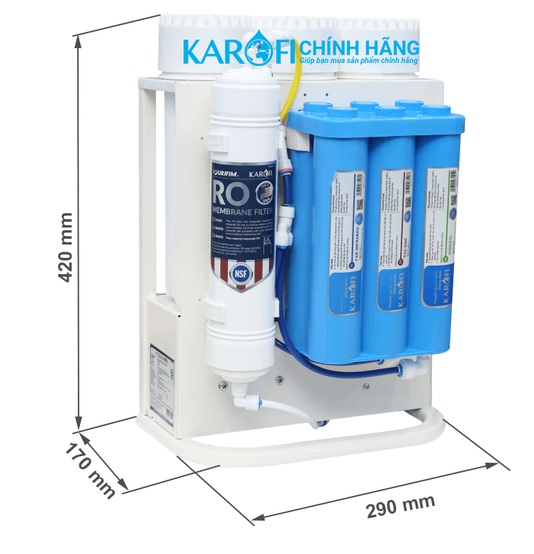 Thông số kỹ thuật máy lọc nước Karofi KAQ-U05