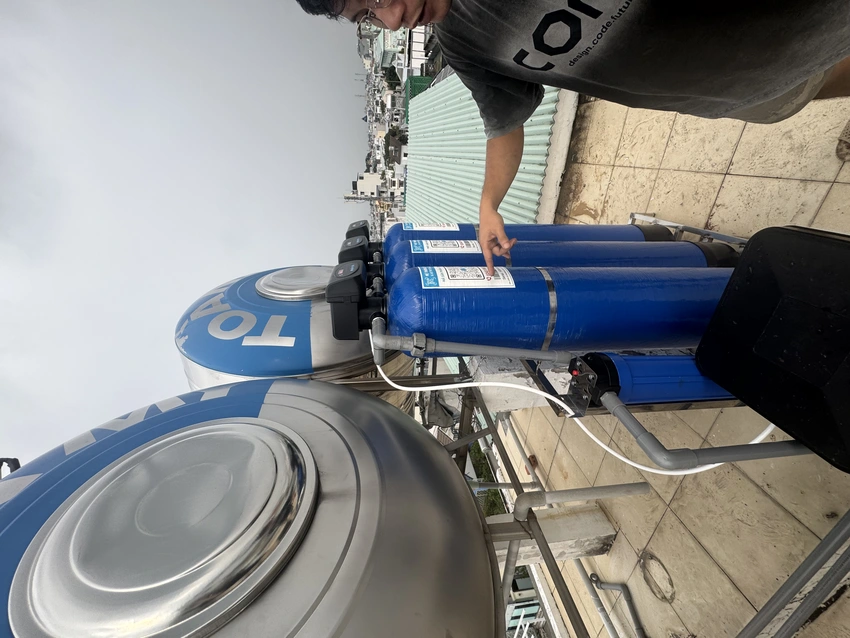 Bộ lọc nước tổng đầu nguồn gia đình KTF-313 - Van tự động, 3 cấp, Xử lý Canxi, Sắt