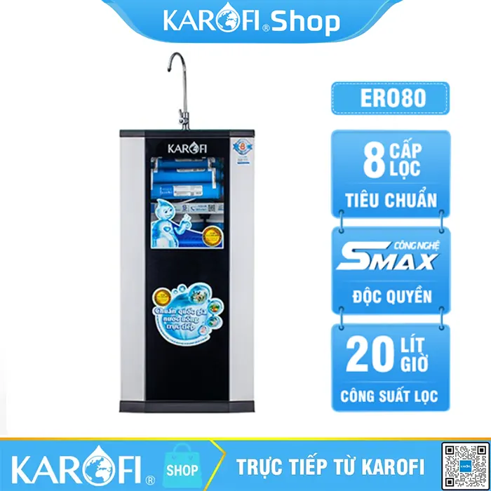 Máy lọc nước Karofi ERO80 8 lõi lọc