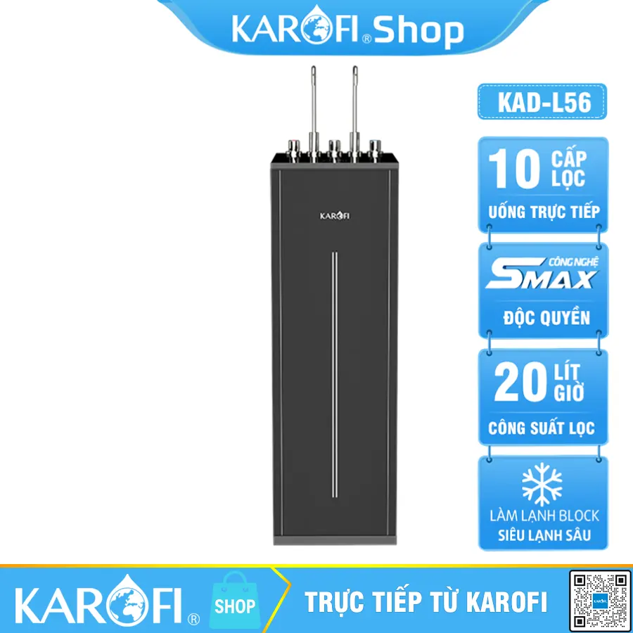 Máy lọc nước nóng lạnh Karofi KAD-L56