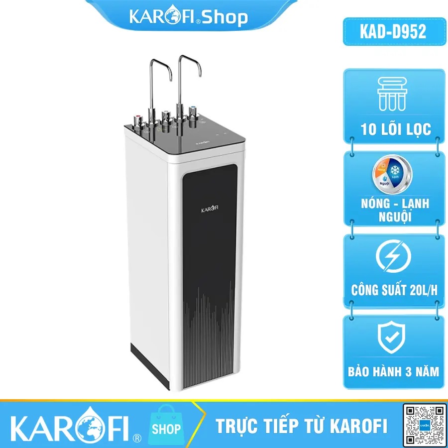 Máy lọc nước nóng lạnh Karofi KAD-D952