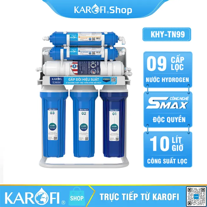 Máy lọc nước Karofi KHY-TN99 - 9 Lõi lọc